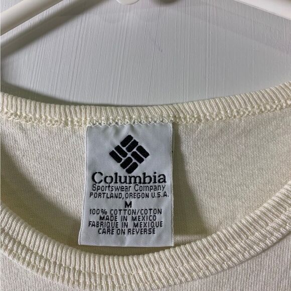 Columbia Medium Cream Long Sleeve Shirt‎ - Picture 3 of 4